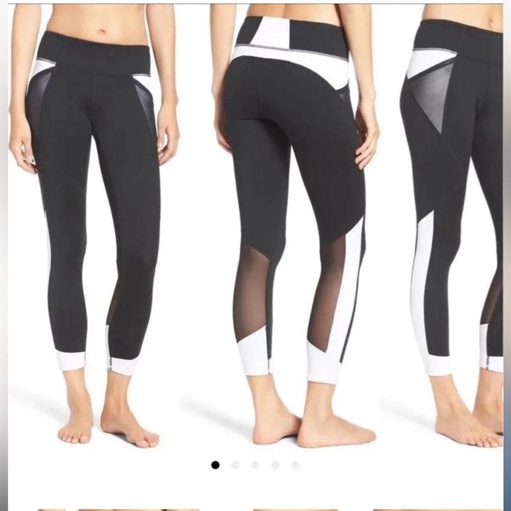 Zella Black & White Leggings